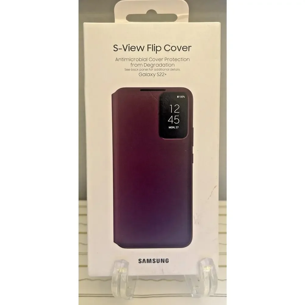 Samsung Galaxy S22+ S-View Flip Cover Case OEM New In Box EF-ZS906CEEGUS